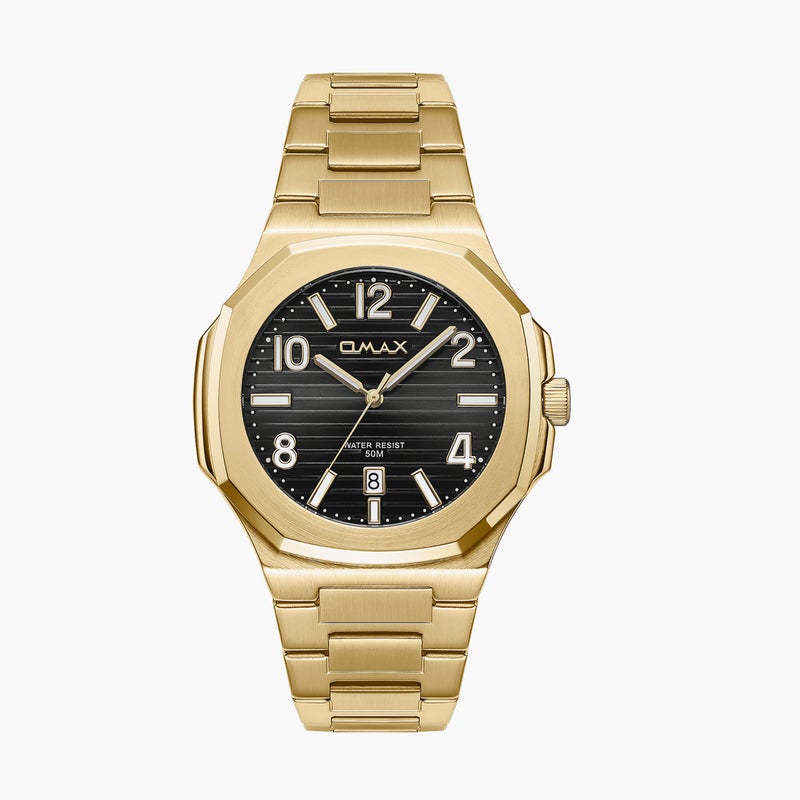 OMAX Gold Analog Watch for Men - Image 1